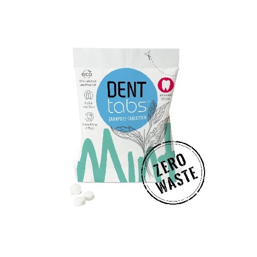 DENTTABS přírodní zubní pasta v tabletách s fluoridem 10 000 ks Zero waste balení