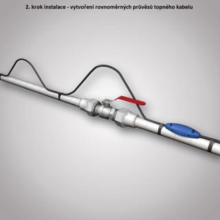 Topný kabel na potrubí s termostatem Fenix PFP 80m/1030W obr.3