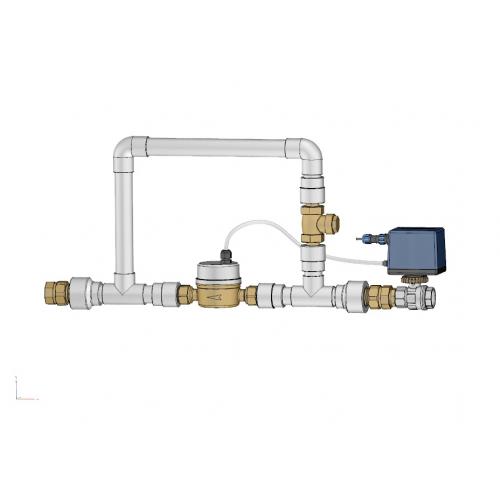 Chytrý detektor úniku vody Hydrostop COMFORT 10 m3 se vzdálenou správou