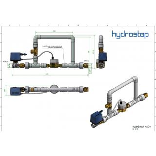 Chytrý detektor úniku vody Hydrostop COMFORT 10 m3 se vzdálenou správou obr.1